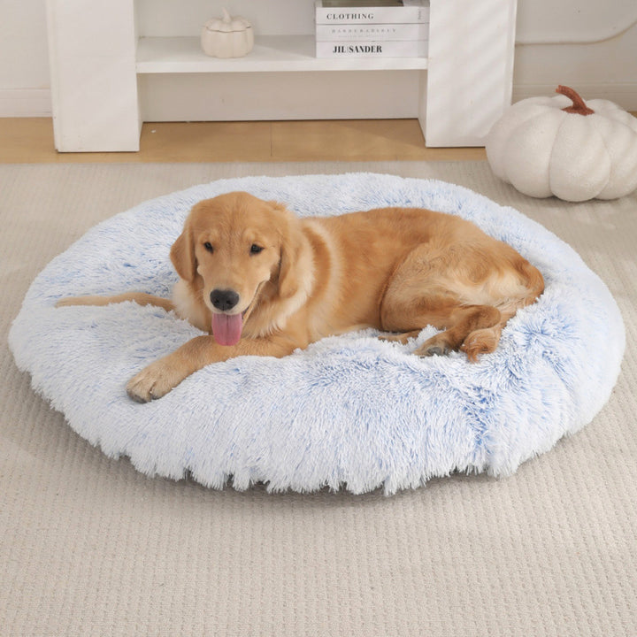 Round Plush Pet Mat Soft Cozy Indoor Bed