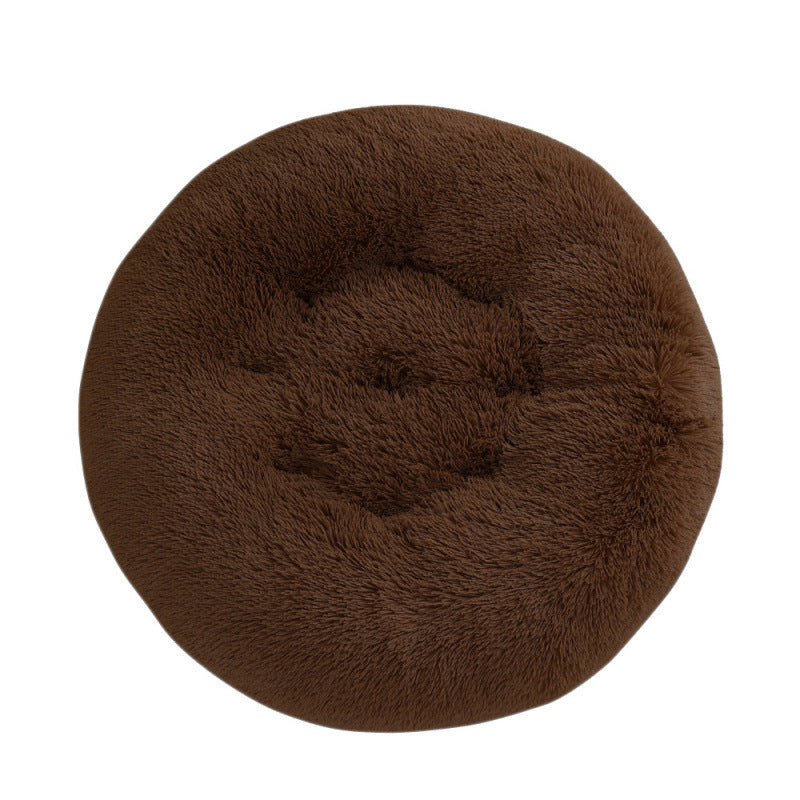 Round Plush Pet Mat Soft Cozy Indoor Bed