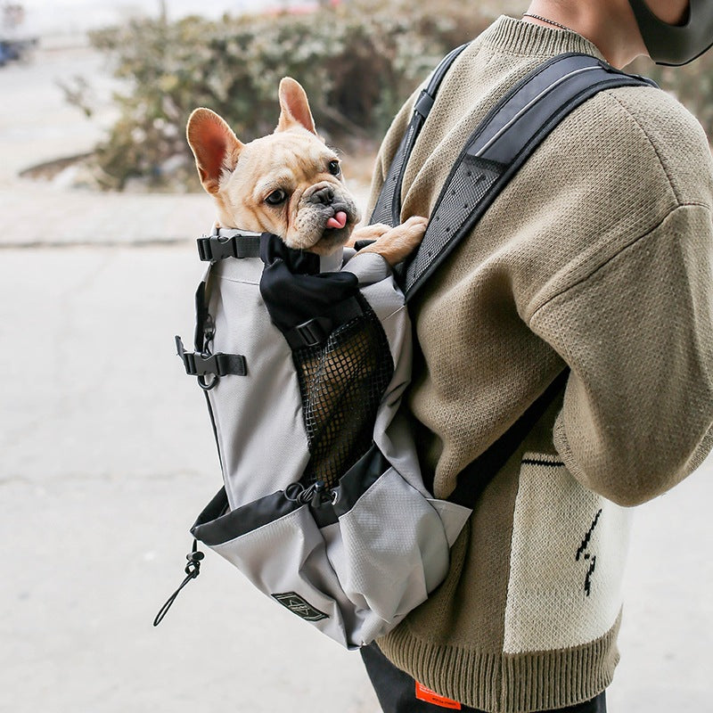 Double-Shoulder Portable Pet Carrier Backpack Travel Outdoor Bag