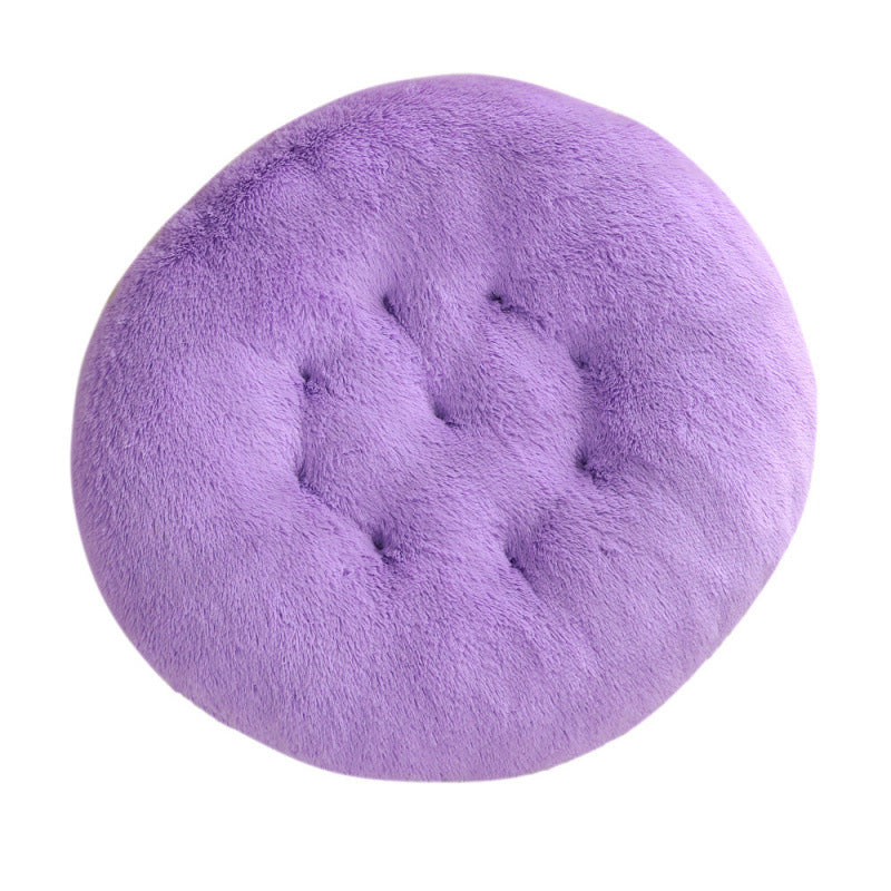 Round Plush Pet Mat Soft Cozy Indoor Bed