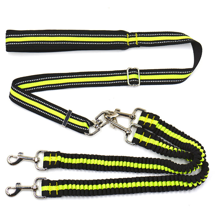 Adjustable Double-Ended Pet Leash Durable Nylon Walking Strap