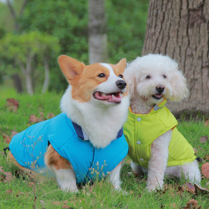 Thickened Waterproof Outdoor Pet Jacket Double-Sided Reflective Design