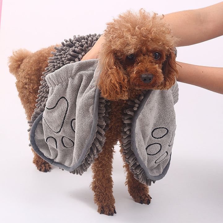 Pet Scrubbing Glove Towel Bath Grooming Brush