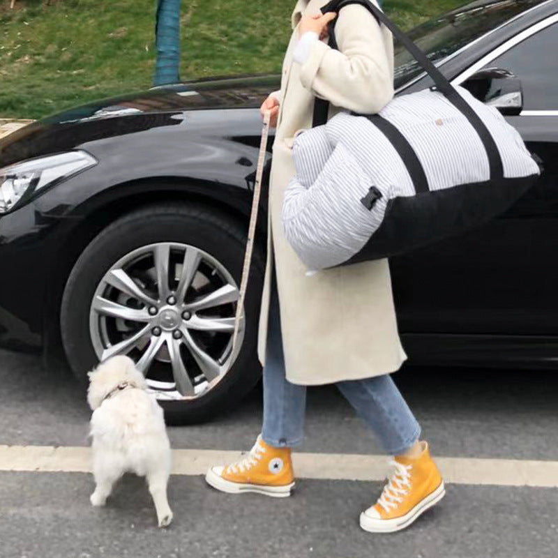 Portable Pet Safety Car Carrier Travel Bag