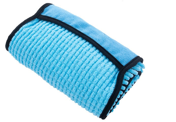 Solid Color Absorbent Pet Bath Towel Quick Drying