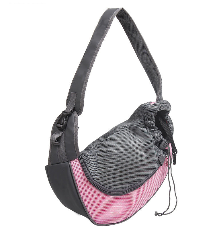 Outdoor Mesh Oxford Pet Carrier Sling Travel Shoulder Bag