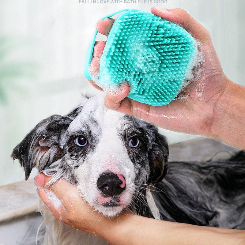 Silicone Pet Massage Bath Grooming Brush