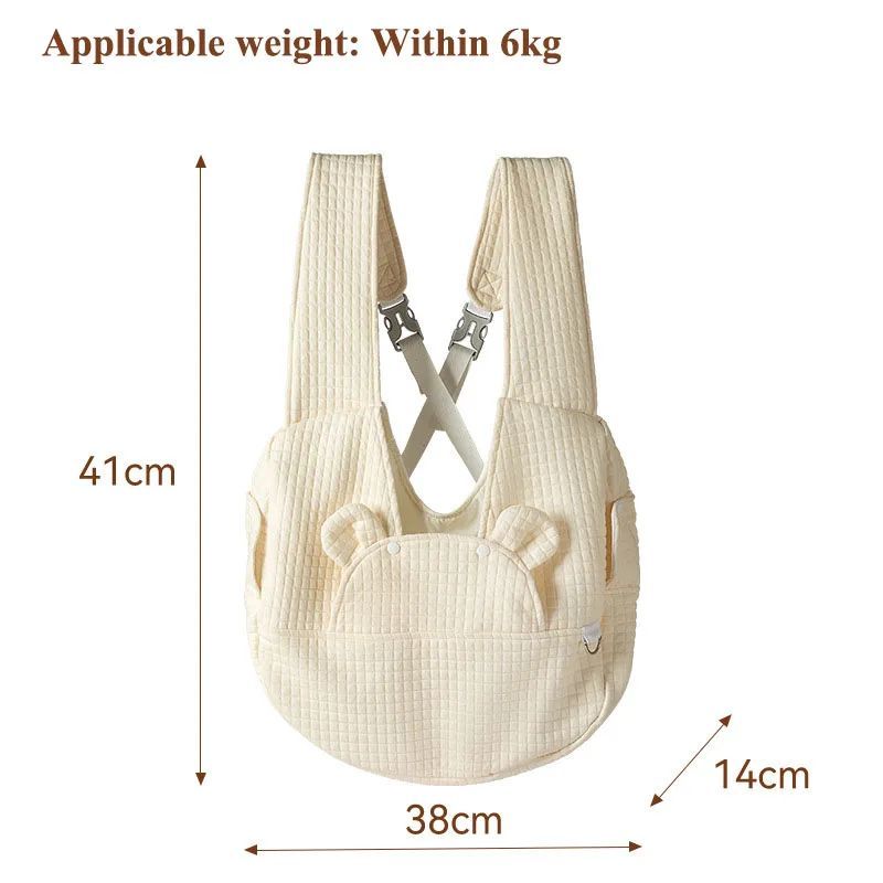 Breathable Cross-Design Pet Backpack Carrier for Outdoor Travel