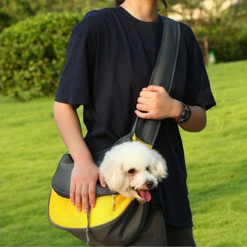 Outdoor Mesh Oxford Pet Carrier Sling Travel Shoulder Bag