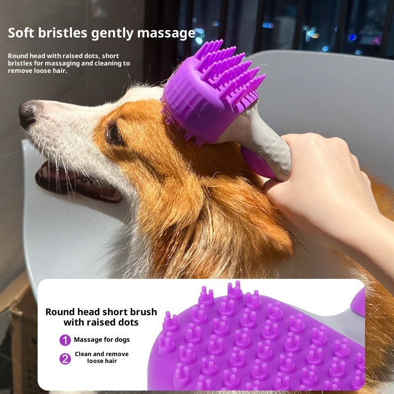 Pet Bath Shower Brush Hair Cleaning Grooming Tool