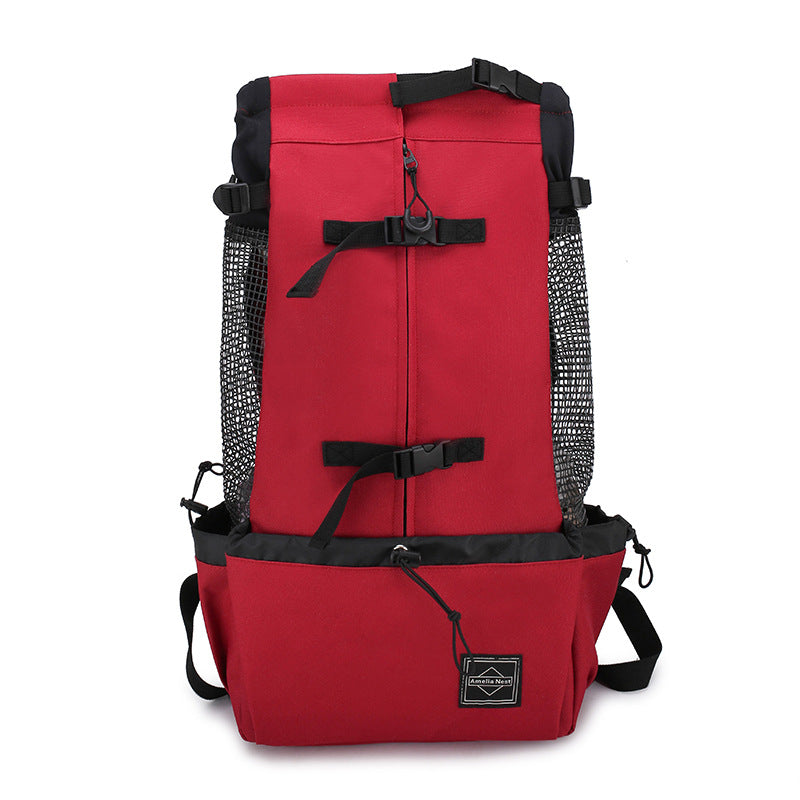 Double-Shoulder Portable Pet Carrier Backpack Travel Outdoor Bag