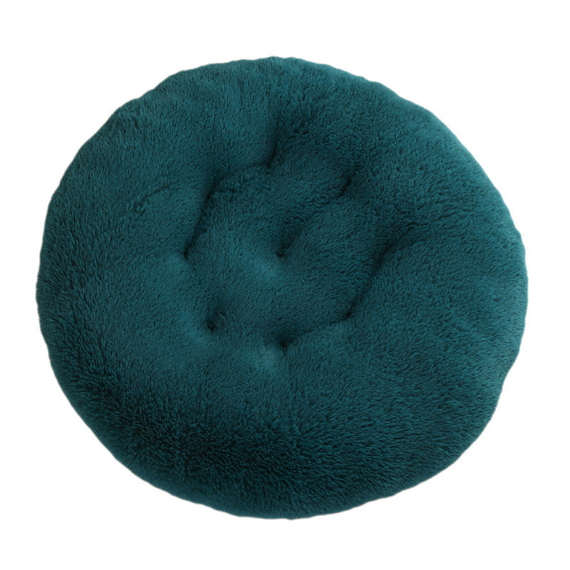Round Plush Pet Mat Soft Cozy Indoor Bed