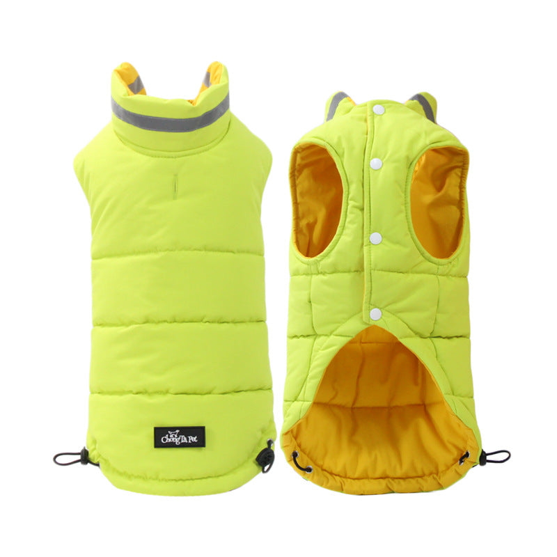 Thickened Waterproof Outdoor Pet Jacket Double-Sided Reflective Design