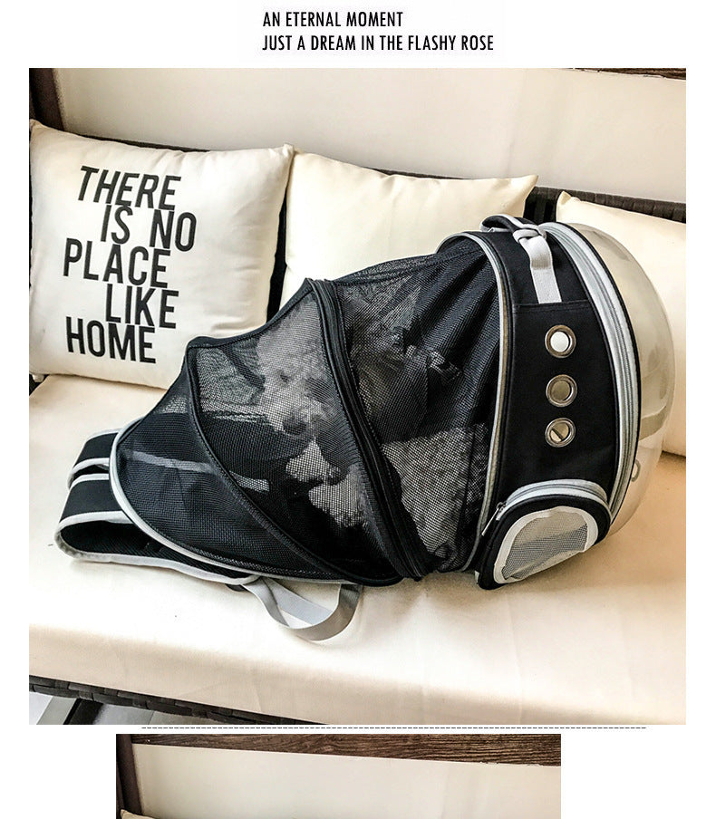 Portable Pet Carrier Backpack Bubble Capsule Design 360° Viewing