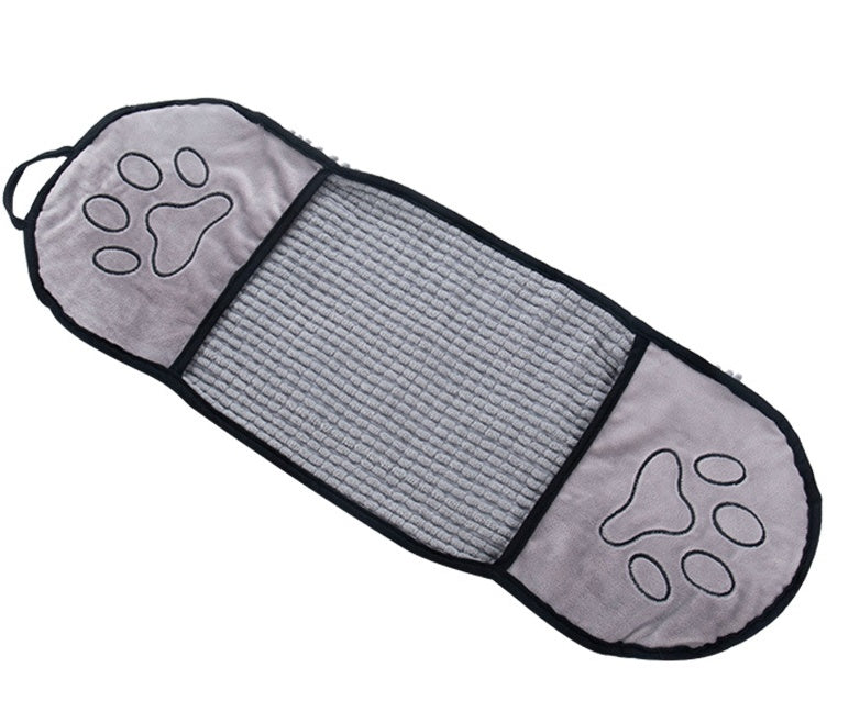 Solid Color Absorbent Pet Bath Towel Quick Drying