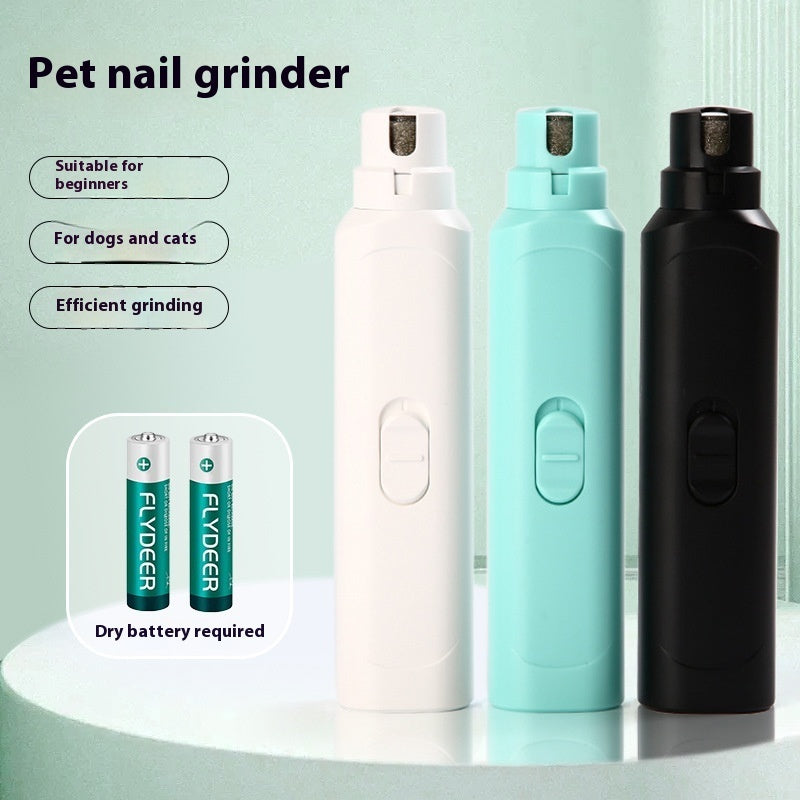 Battery-Powered Pet Nail Grinder Electric Nail Trimmer Grooming Tool