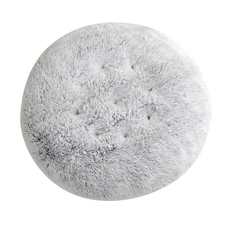 Round Plush Pet Mat Soft Cozy Indoor Bed