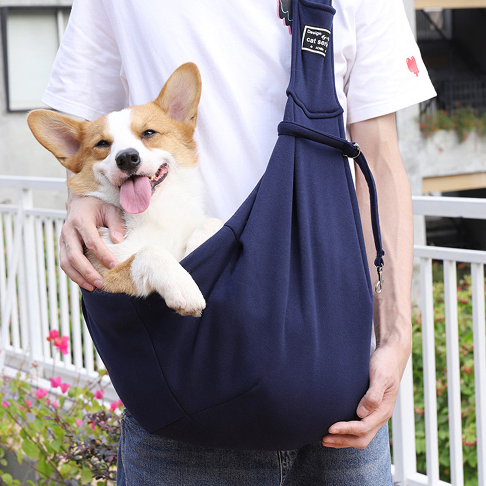 Portable Pet Carrier Bag Outdoor Travel Cotton Shoulder Sling Tote