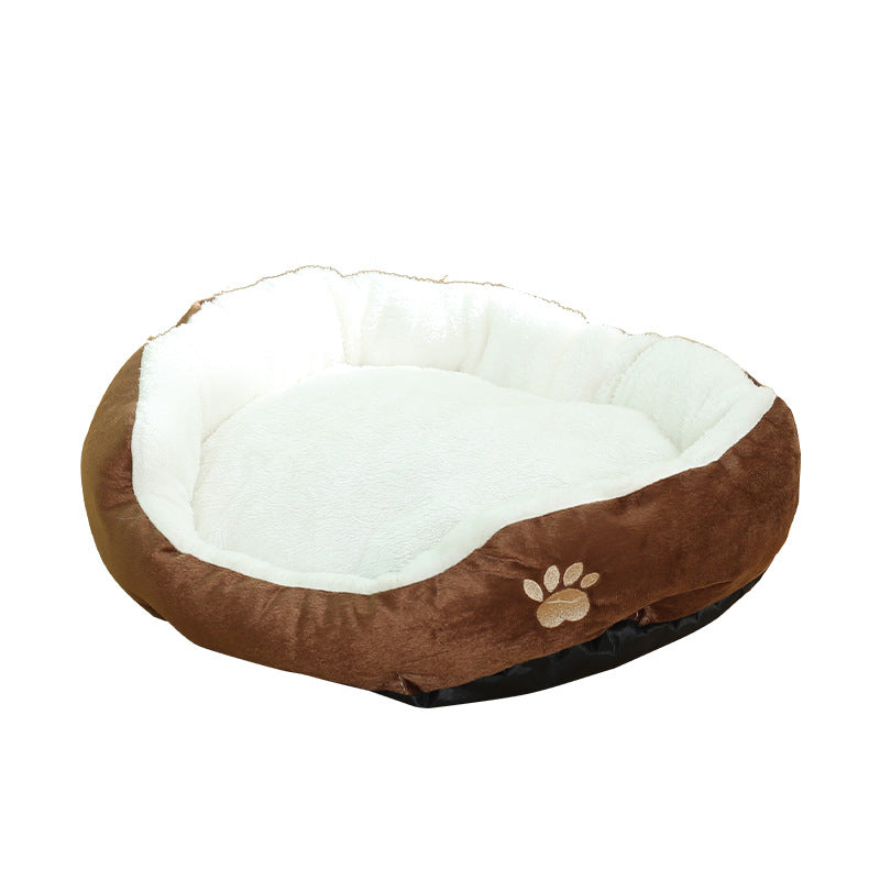 Removable Washable Round Pet Kennel Bed Durable Comfortable Cushion