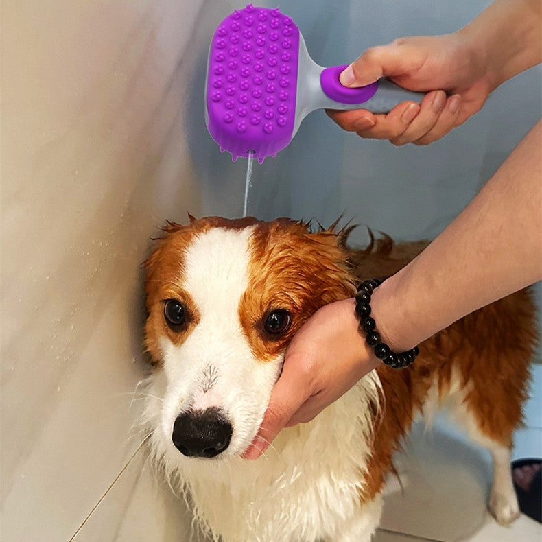 Pet Bath Shower Brush Hair Cleaning Grooming Tool