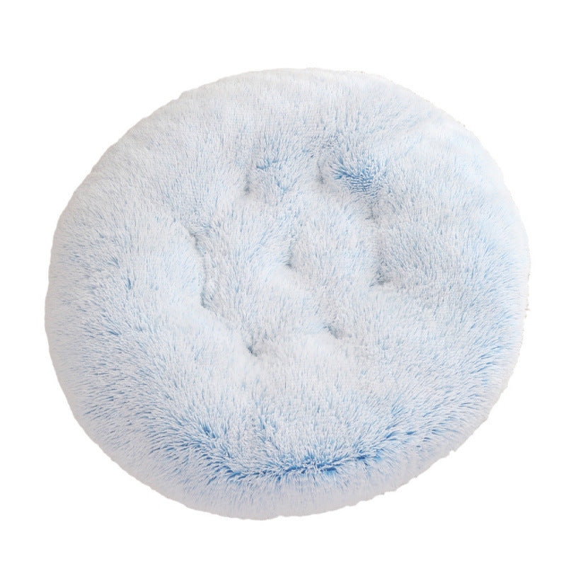 Round Plush Pet Mat Soft Cozy Indoor Bed