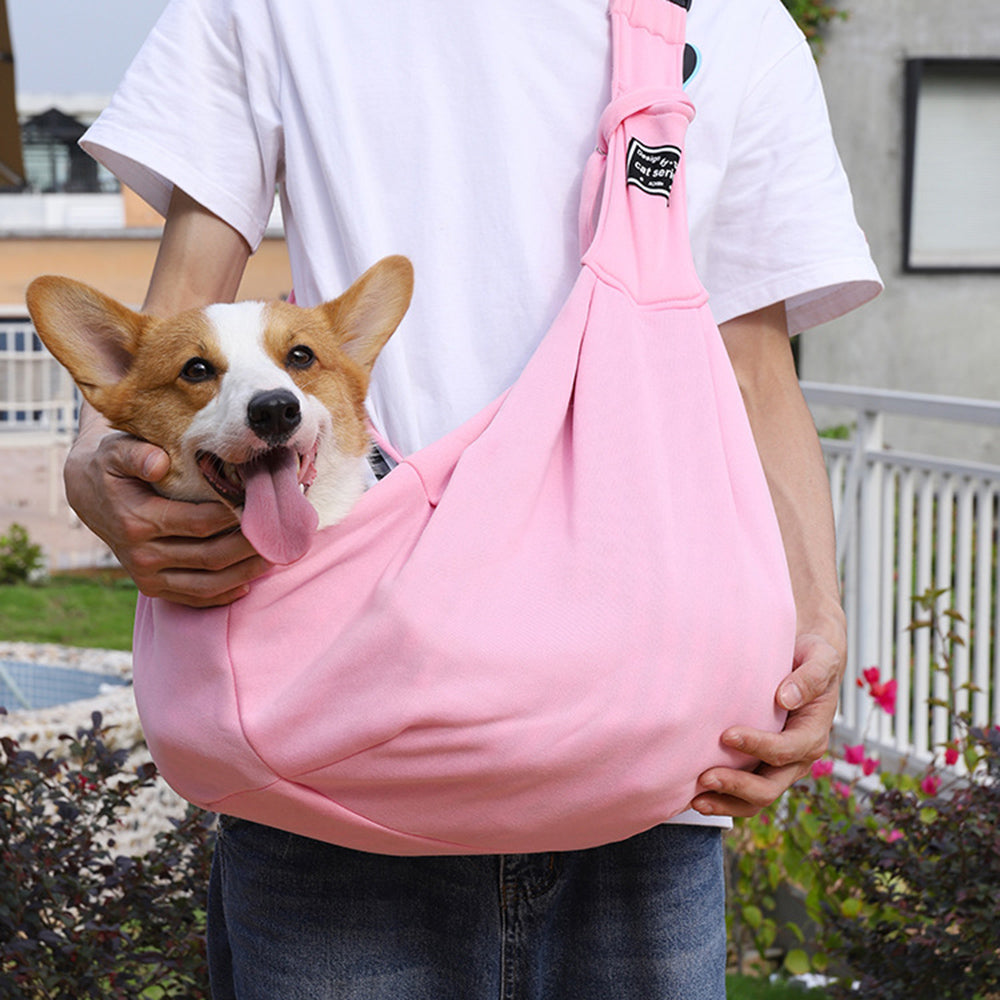 Portable Pet Carrier Bag Outdoor Travel Cotton Shoulder Sling Tote