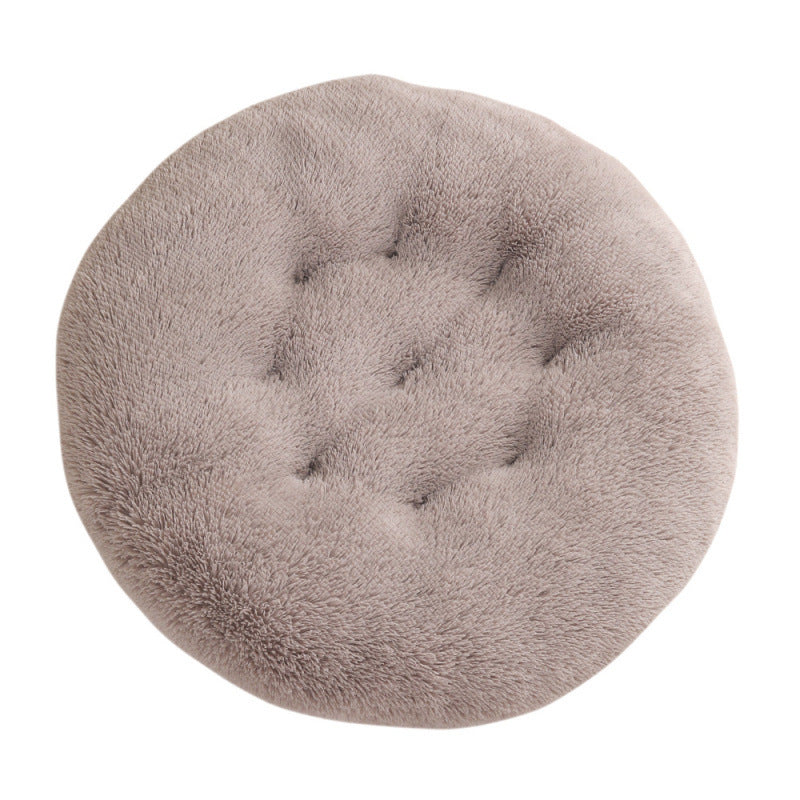 Round Plush Pet Mat Soft Cozy Indoor Bed