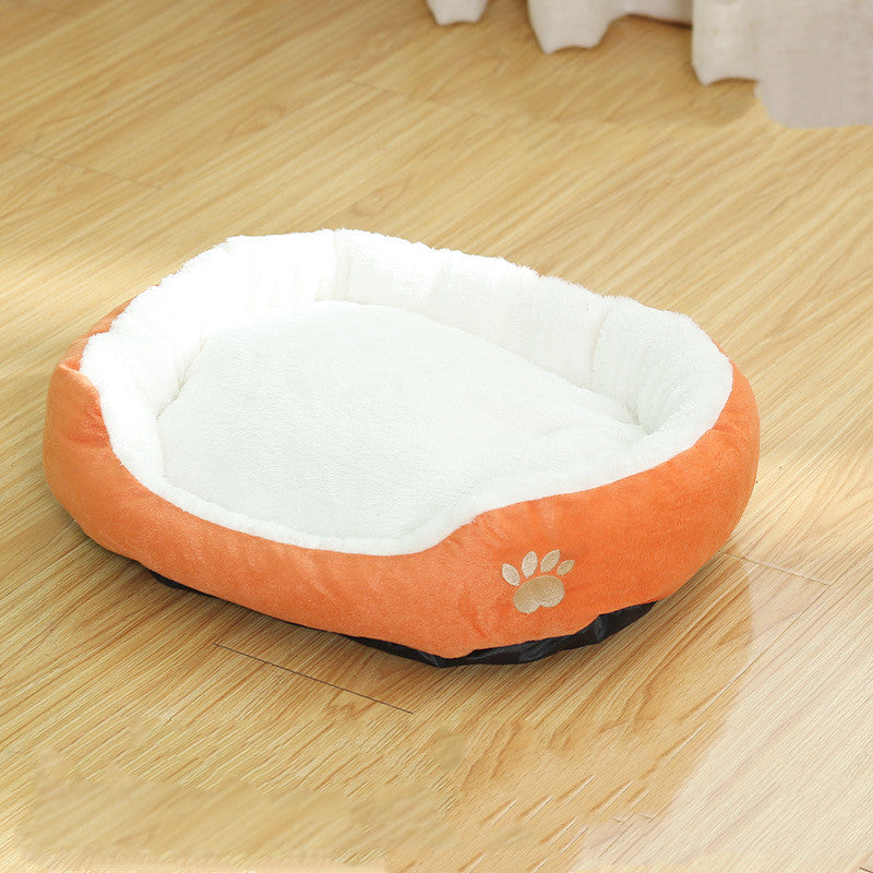 Removable Washable Round Pet Kennel Bed Durable Comfortable Cushion