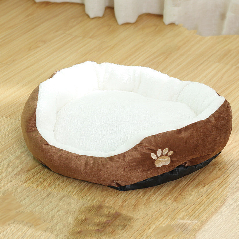 Removable Washable Round Pet Kennel Bed Durable Comfortable Cushion