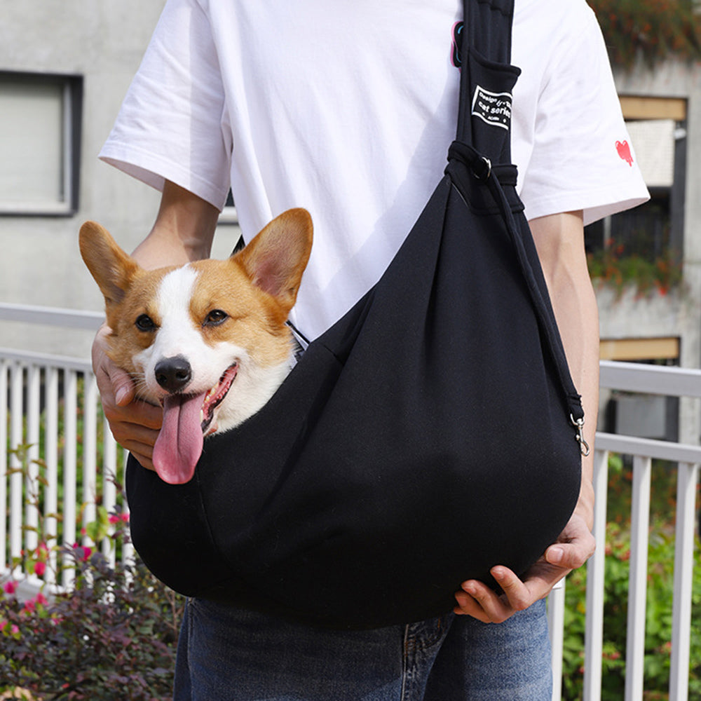 Portable Pet Carrier Bag Outdoor Travel Cotton Shoulder Sling Tote